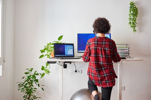 Frau im Homeoffice